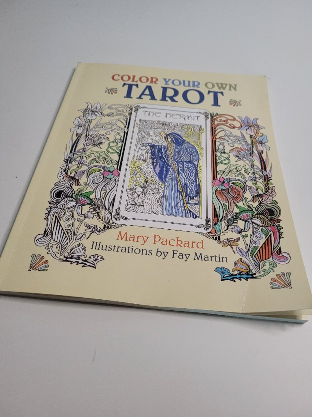 Color Your Own Tarot Mary Packard Fay Martin Vintage Tarot Art Book